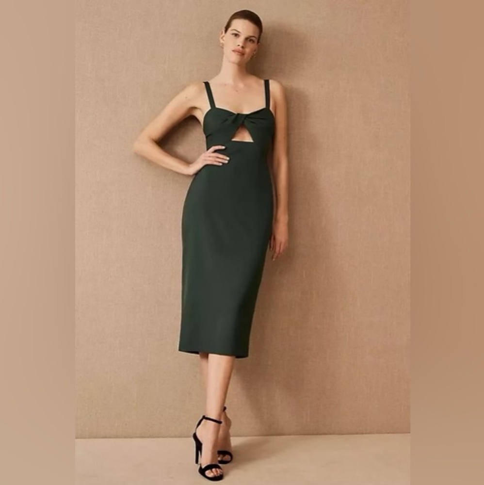 Anthropologie BHLDN Evonna dress in Forest green